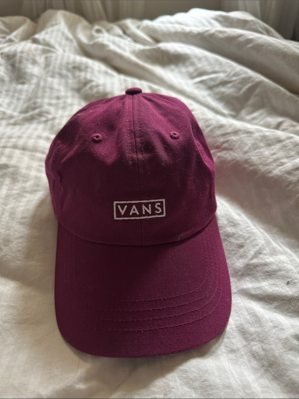 Vans Wine Embroidered Logo Cap